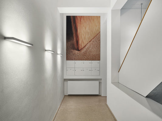SML² Wall 1200 moderne serien.lighting Wandleuchte silbergrau mit durchgehender Lichtlinie