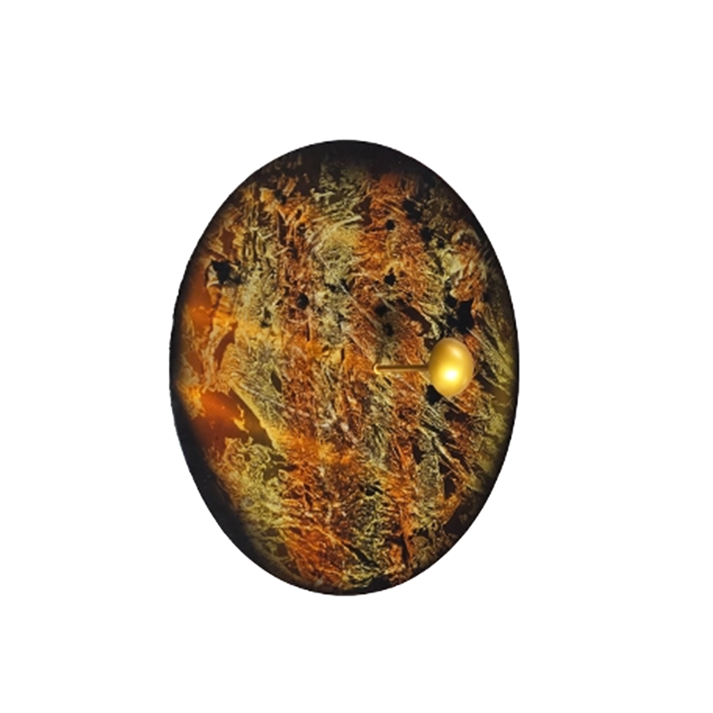 DINER XL innoLED LED-Leuchte mehrfarbig mit Sternbild-Optik und goldener Kugel