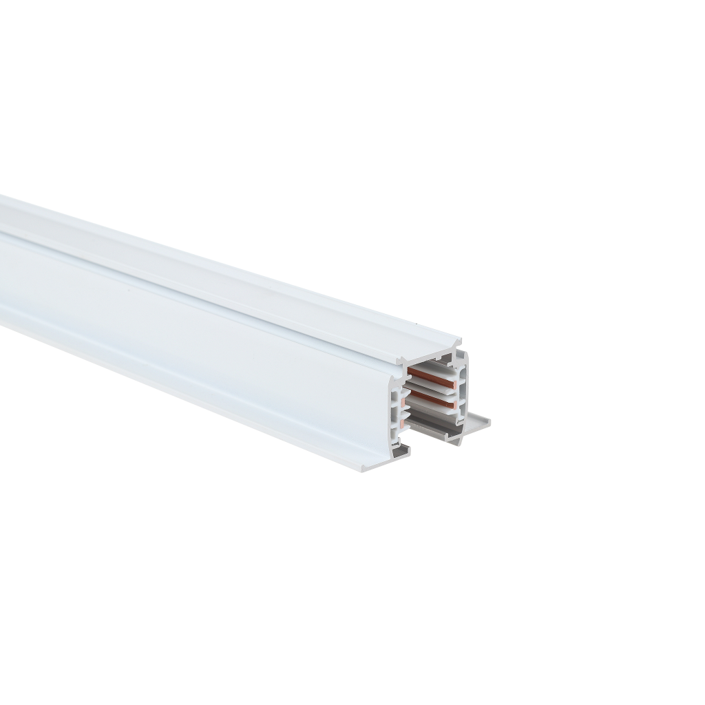 Stromschiene 230V zur Einbaumontage innoLED Stromschiene weiß sichtbare Kontaktklemmen