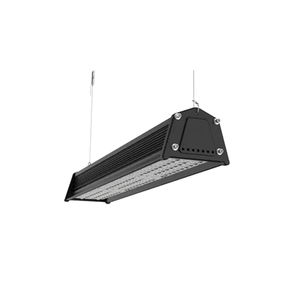 Industrieleuchte Kallisto 90W innoLED LED Industrielampe schwarz mit Aufhängung und Kühlrippen