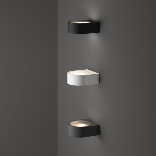 Iko ap1 ideal lux Wandleuchte Anthrazit und Weiß zylindrisches Design mit Lichtaustritt unten