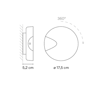 Wandleuchte Dot 4660 Ø17,5 cm