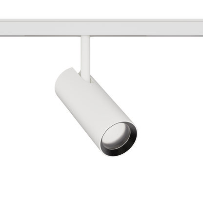12W Schienenstrahler Zoom D55 weiß für 48V Stromschienen