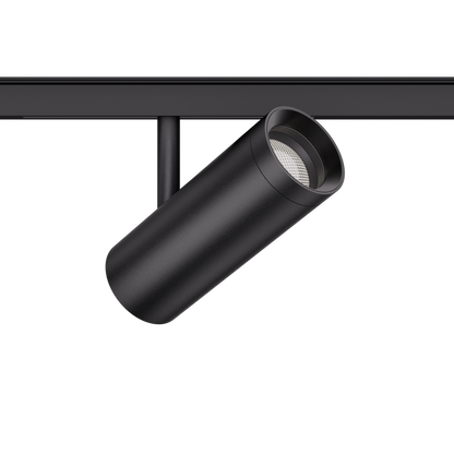 12W Schienenstrahler Zoom D55 schwarz für 48V Stromschienen