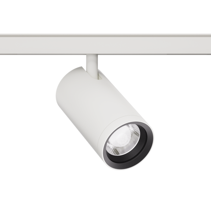 15W Schienenstrahler Zoom D62-short weiß für 48V Stromschienen