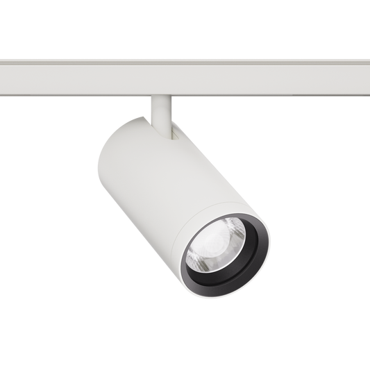 15W Schienenstrahler Zoom D62-short weiß für 48V Stromschienen