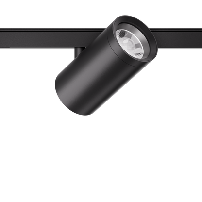 12W Schienenstrahler Zoom D62 schwarz für 48V Stromschienen