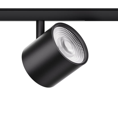 20W Schienenstrahler SpotON D90 schwarz für 48V Stromschienen