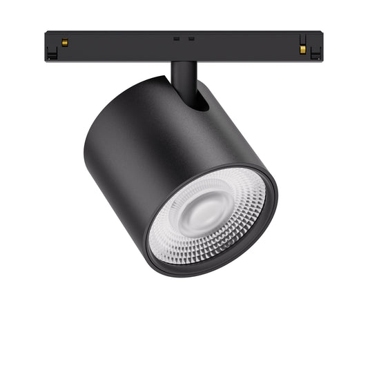 20W Schienenstrahler SpotON D90 schwarz für 48V Stromschienen