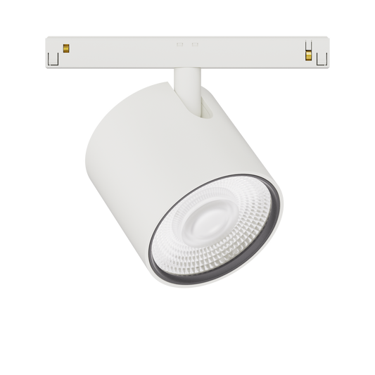 20W Schienenstrahler SpotON D90 weiß für 48V Stromschienen
