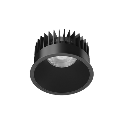 30W Einbaudownlight FOCO-R mit schwarzem Gehäuse und schwarzem Reflektor