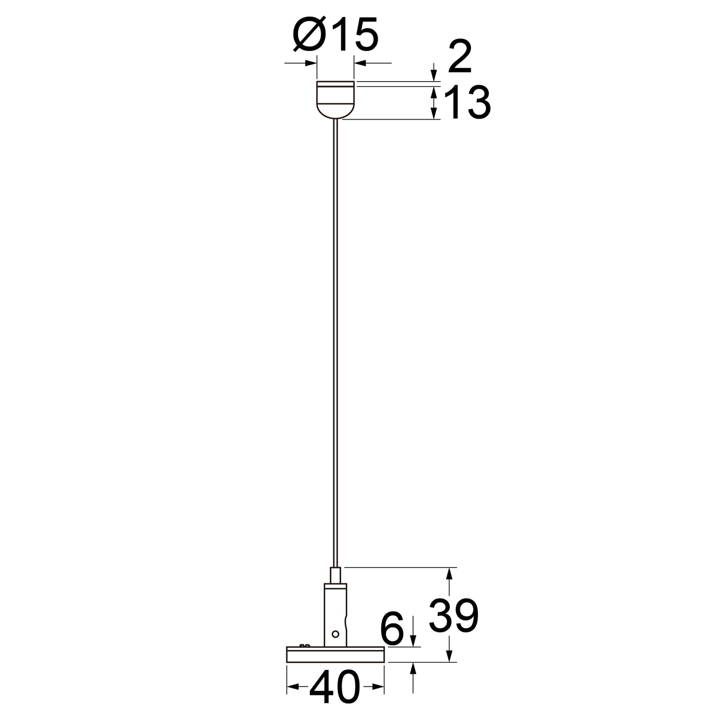 Seilpendel für 48V Stromschienen