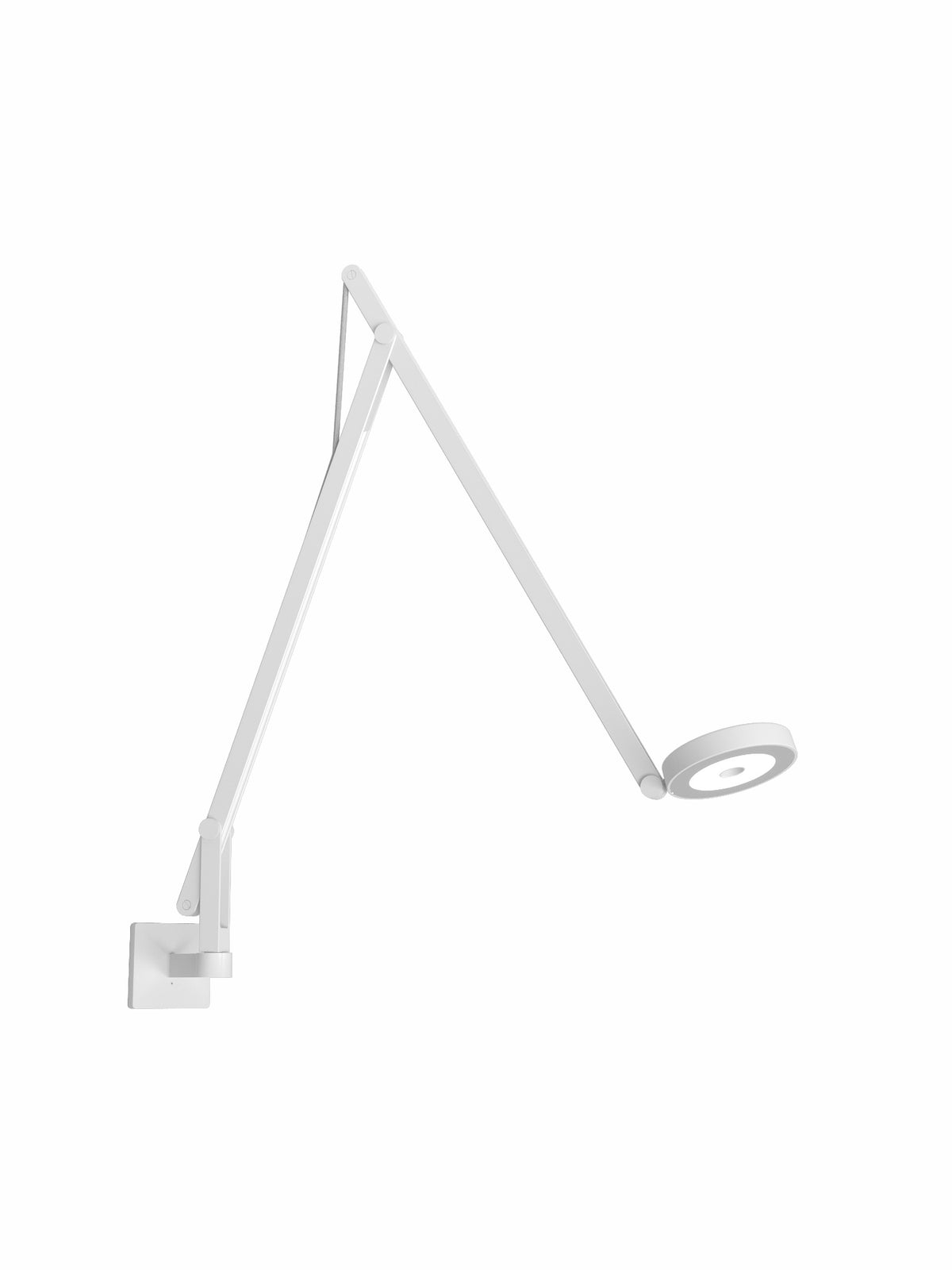 Wandleuchte String in Weiß von Rotaliana mit quadratischer Wandplatte