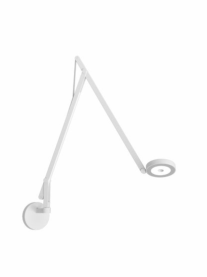 Wandleuchte String in Weiß von Rotaliana mit runder Wandplatte