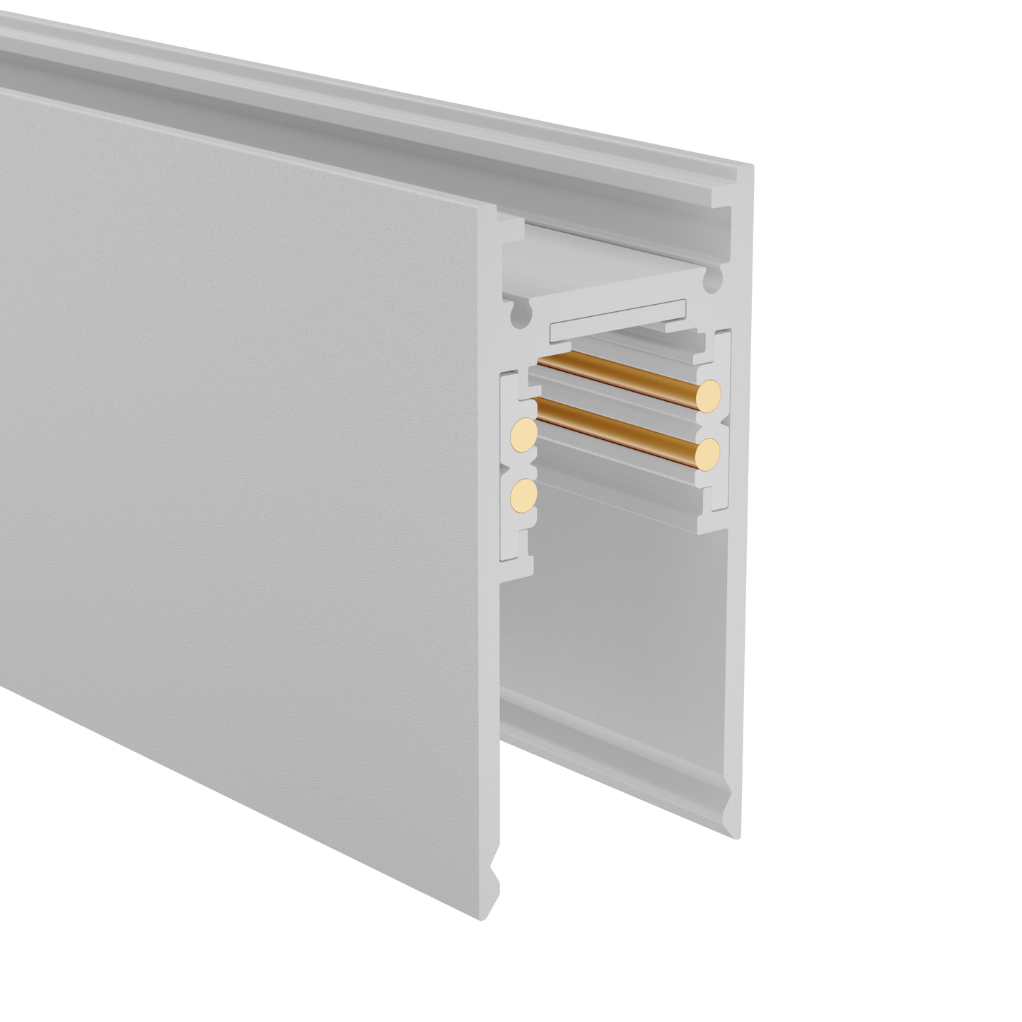 Stromschiene 48V in hoher Ausführung zur Pendel- und Aufbaumontage