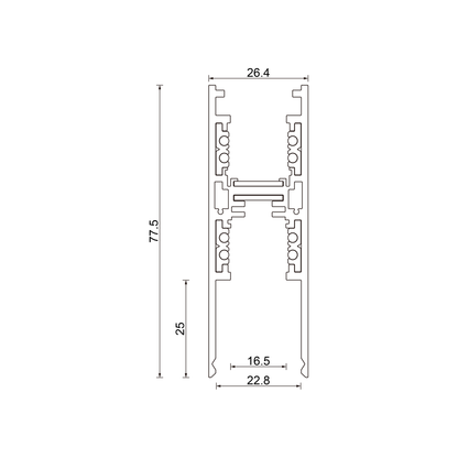 Stromschiene 48V Direkt/Indirekt zur Pendelmontage