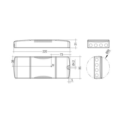 Driver LC 60W 900–1750mA flexC SR EXC
