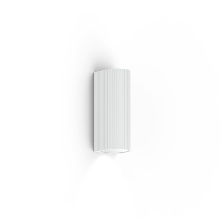 Wever & Ducré TRACE WALL mini 1.0 Wandleuchte, 420 Lumen, weiß, vertikal gerillt