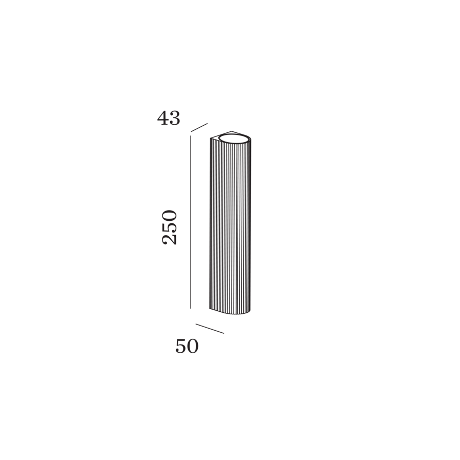 Wever & Ducré TRACE WALL mini 2.0 Wandleuchte, 840 Lumen, Maße 250x50x43mm