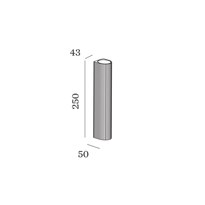 Wever & Ducré TRACE WALL mini 2.0 Wandleuchte, 840 Lumen, Maße 250x50x43mm