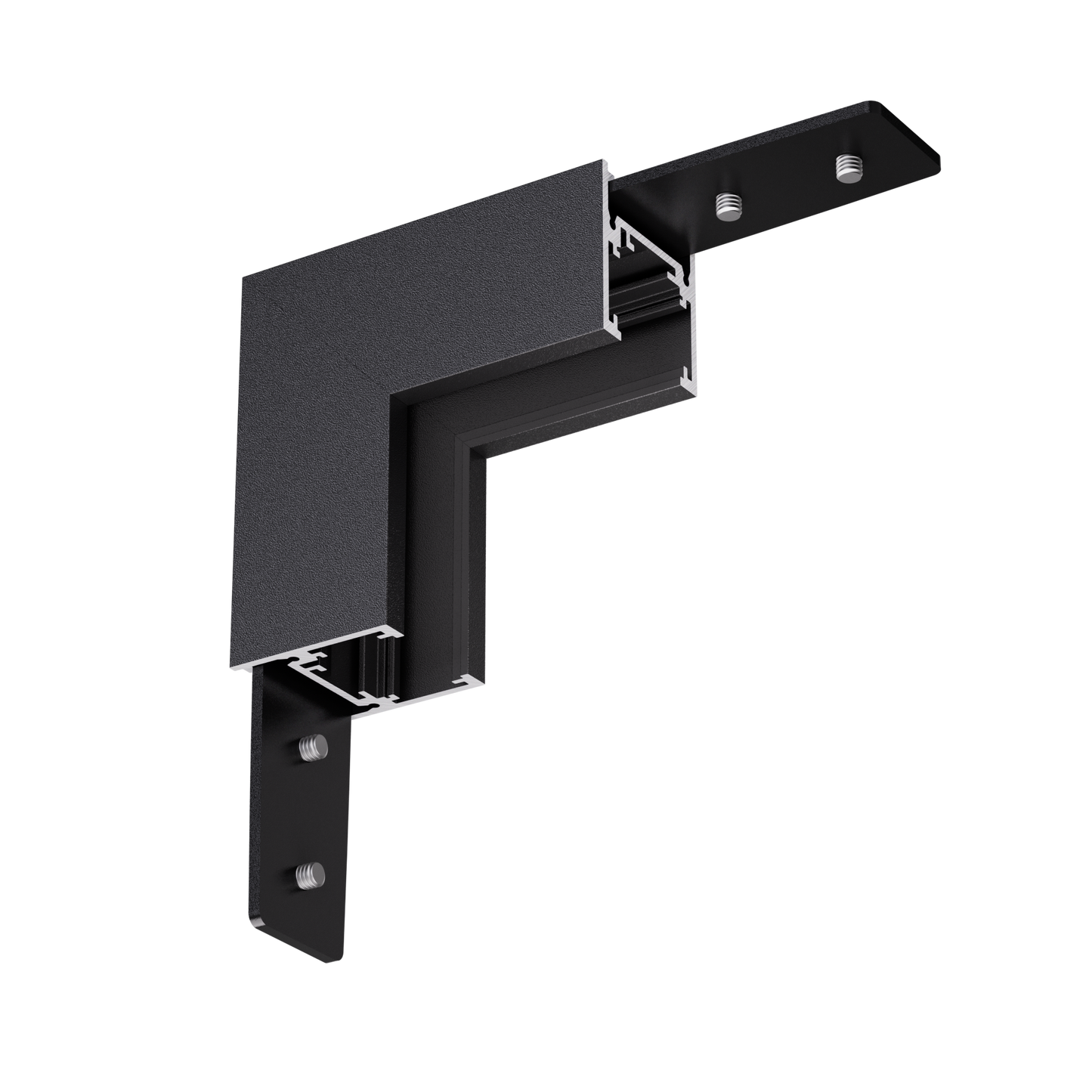 Vertikaler Eckverbinder für die Standard 48V Stromschiene