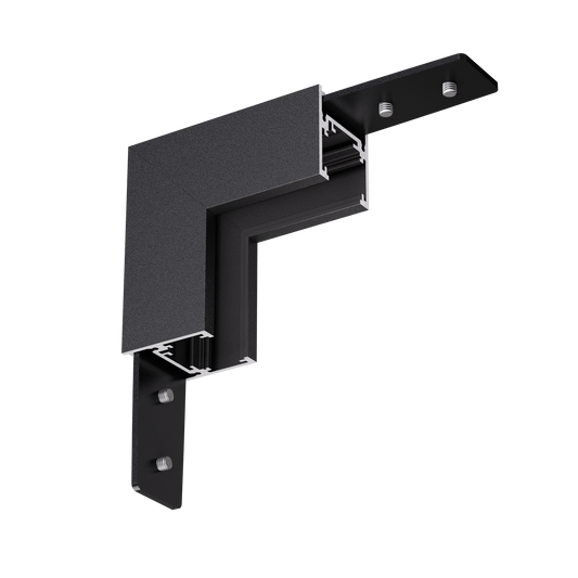 Vertikaler Eckverbinder für die Standard 48V Stromschiene