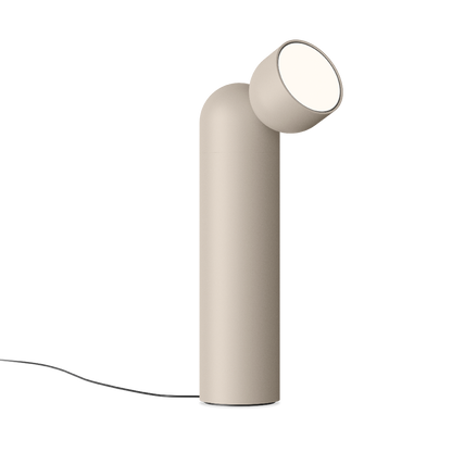 Plusminus solo Steh- und Tischleuchte 6343 in Beige mit flachem Diffusor