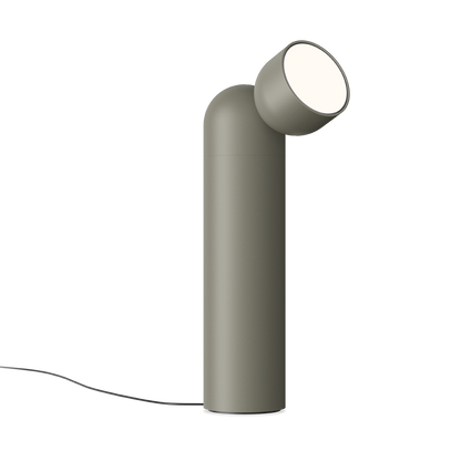 Plusminus solo Steh- und Tischleuchte 6343 in Grün mit flachem Diffusor