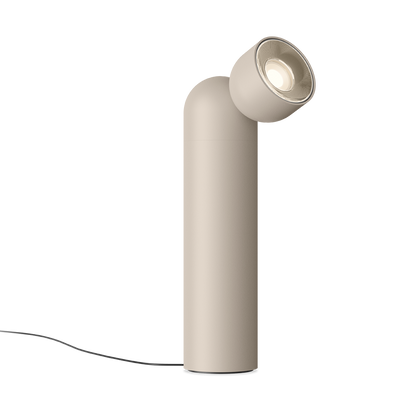 Plusminus solo in Beige als Steh- und Tischleuchte 6341 mit Spolight Mittel