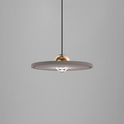 Cleo Silent Akustikleuchte in Messing/Grau