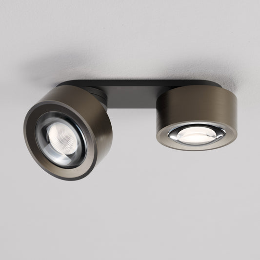 Clippo Optic Royal duo Deckenleuchte in Bronze