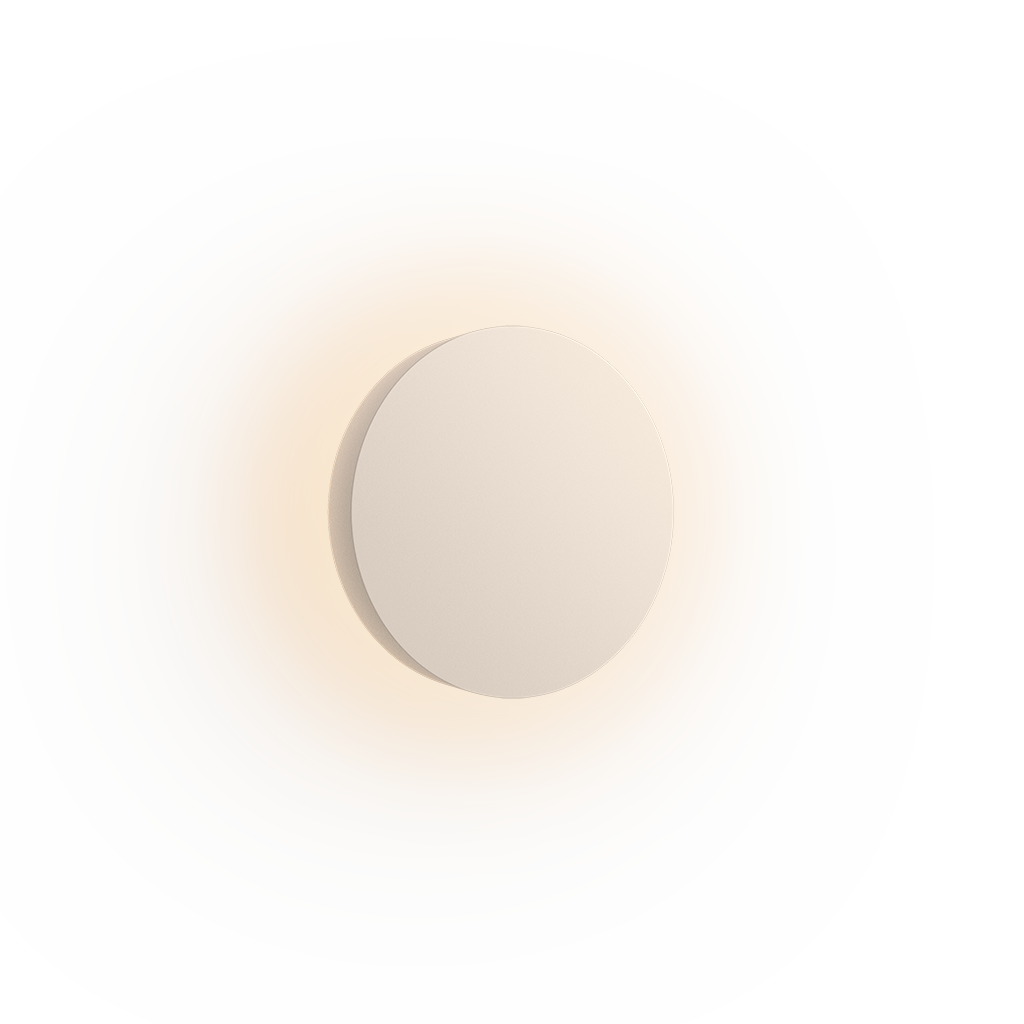 Dot Wandleuchte4675 warmweißes Licht von Vibia in weiß ohne Hintergrund