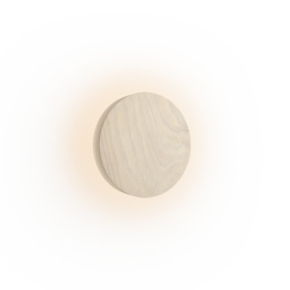 Dot Wandleuchte4675 in Weiß Eiche Natur von Vibia ohne Hintergrund
