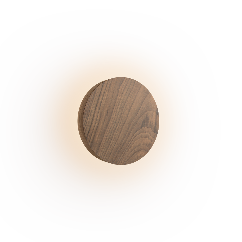 Dot Wandleuchte4675 in Amerikanischer Nussbaum Natur von Vibia ohne Hintergrund