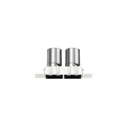 Einbaudownglight Randlos 2x6W in weiß