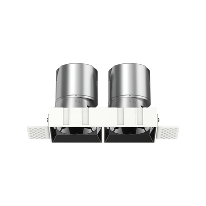 Einbaudownglight randlos 2x10W in weiß