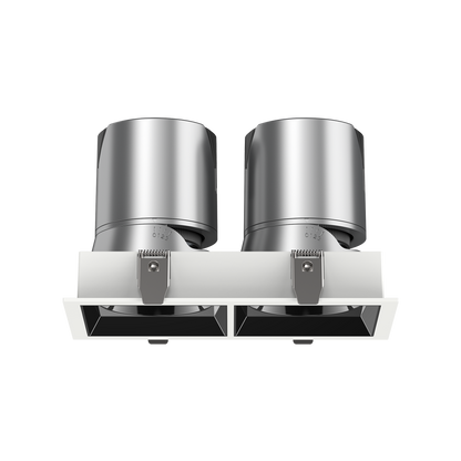 Einbaudownlight randlos 2x20W in weiß