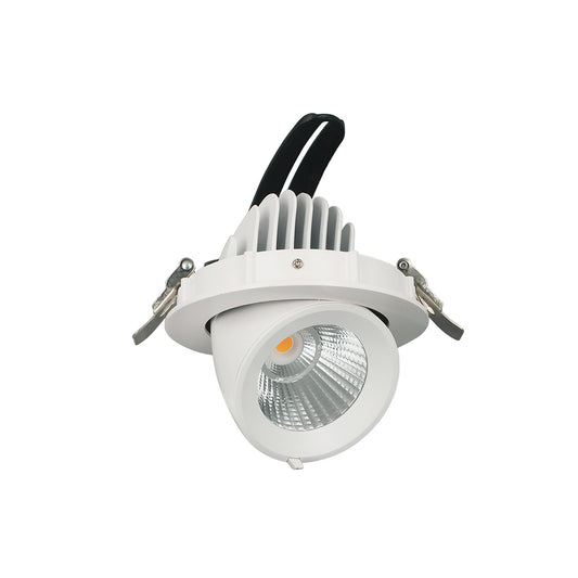 Einbaudownlight ORIO 10W zur Montage in Hohlraumdecken zum Ausklappen und verdrehen in weiß