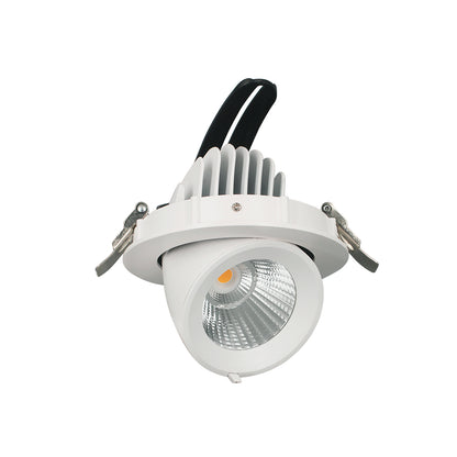 Einbaudownlight ORIO 20W zur Montage in Hohlraumdecken zum Ausklappen und verdrehen in weiß