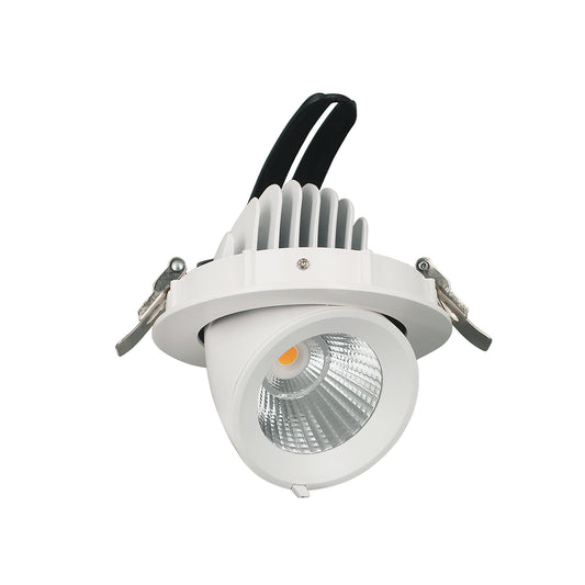 Einbaudownlight ORIO 30W zur Montage in Hohlraumdecken zum Ausklappen und verdrehen in weiß