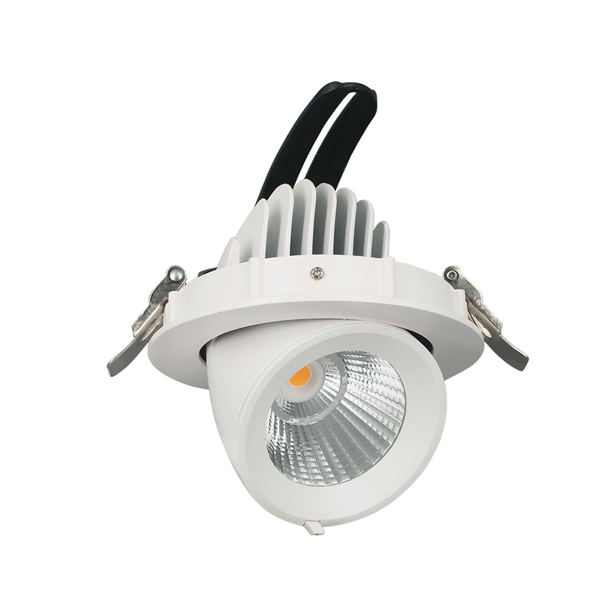Einbaudownlight ORIO 40W-50W zur Montage in Hohlraumdecken zum Ausklappen und verdrehen in weiß