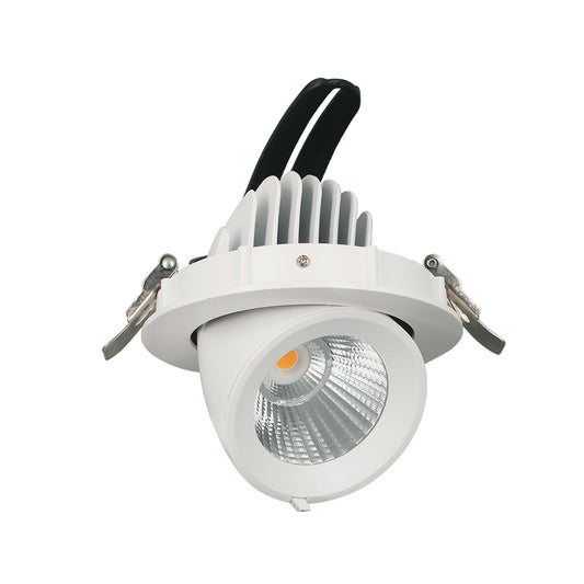 Einbaudownlight ORIO 40W-50W zur Montage in Hohlraumdecken zum Ausklappen und verdrehen in weiß