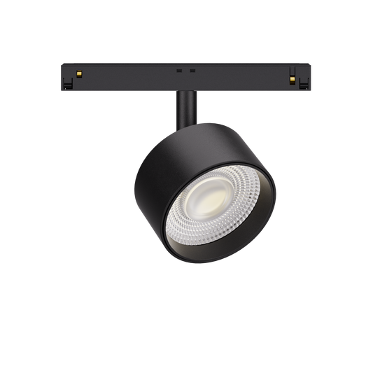 20W Schienenstrahler PUK D90 schwarz für 48V Stromschienen