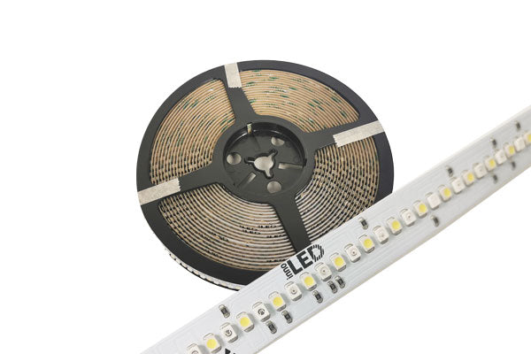 LED Stripe innoFlex Horticultur Farbspektrum für Algenregale mit der Darstellung des LED-Streifens und der Rolle
