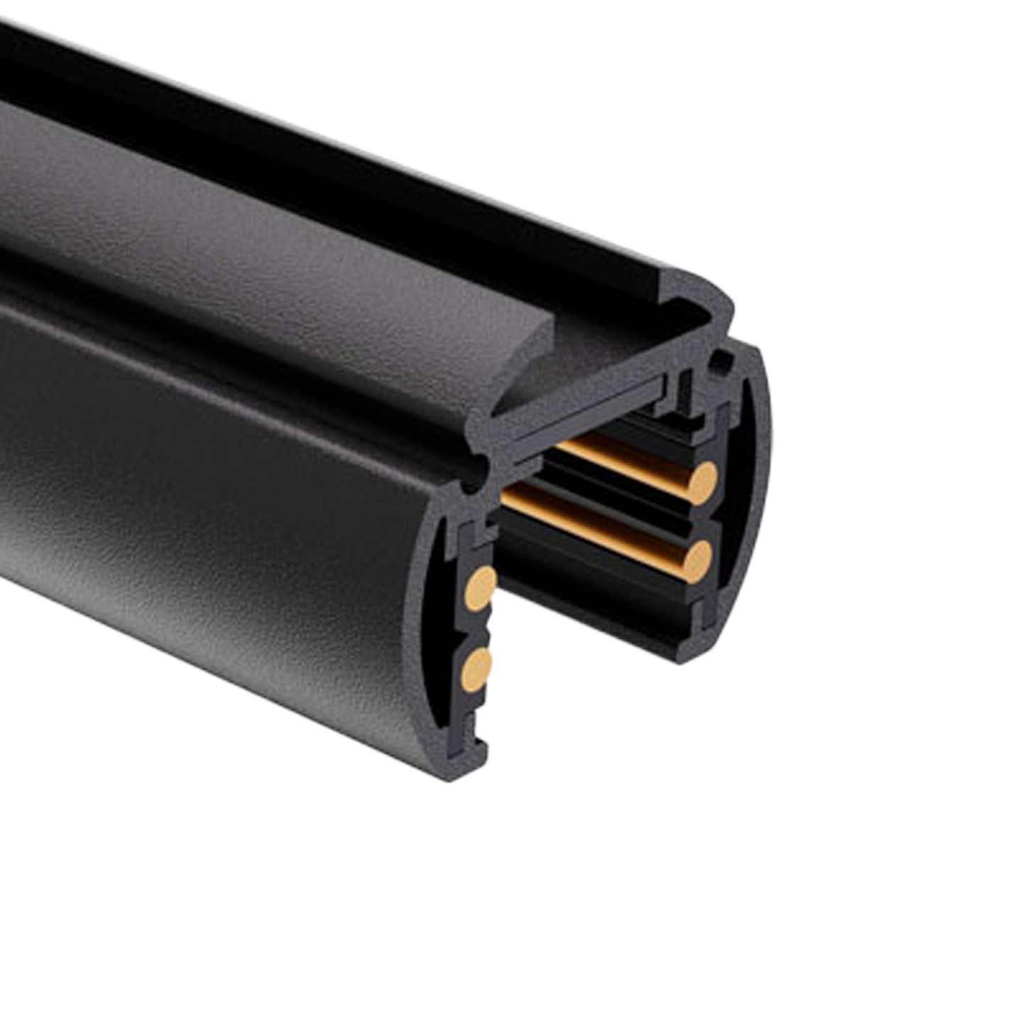 Stromschiene 48V weiß zur Pendelmontage in runder Bauform