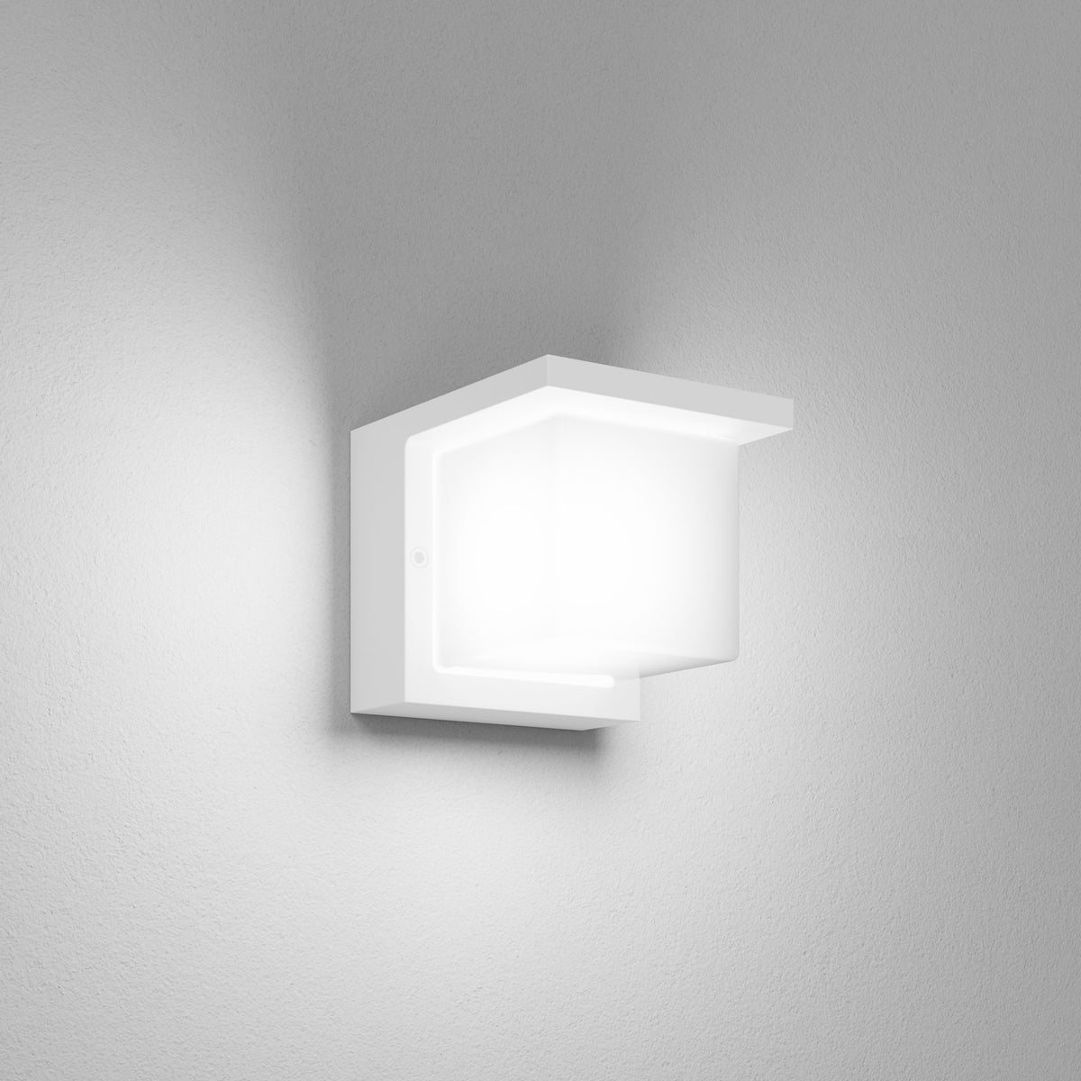 LIMA Wandleuchte von DLS Lighting Würfelform in Weiß