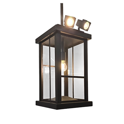 Timber Pendelleuchte mit E27 Fassung und Downlight Gu10
