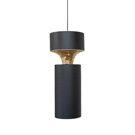 Trumpet Pendelleuchte mit blattvergoldetem Reflektor