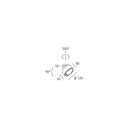 CLIPPO OPTIC ROYAL flexible Deckenleuchte