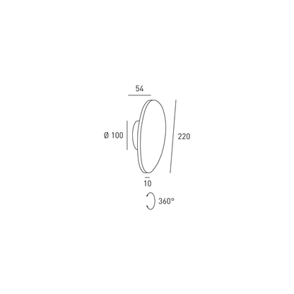 Skizze Wandleuchte Orbit 3 von DLS Lighting